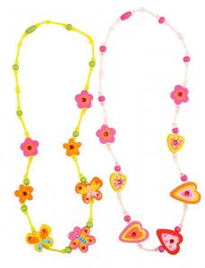 Collana elegante in legno