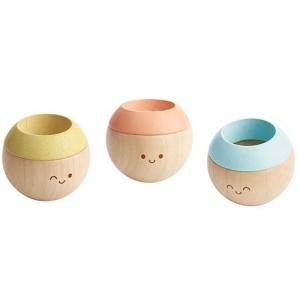 Palline sensoriali giochi in legno colori pastello