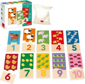 GU53329 Duo puzzle 1-10 - Giochi didattici Goula