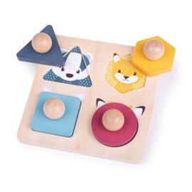 Puzzle delle forme - Animali del Bosco