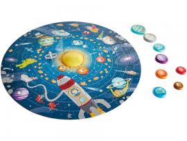 Puzzle del sistema solare con led